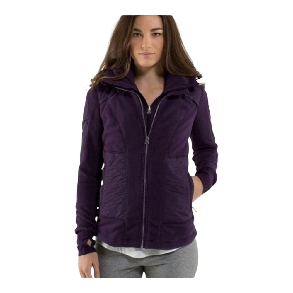 Lululemon Fleecy Keen Coat Women Purple 6